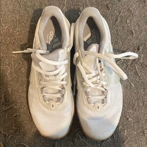 Adidas White Mesh Sneakers